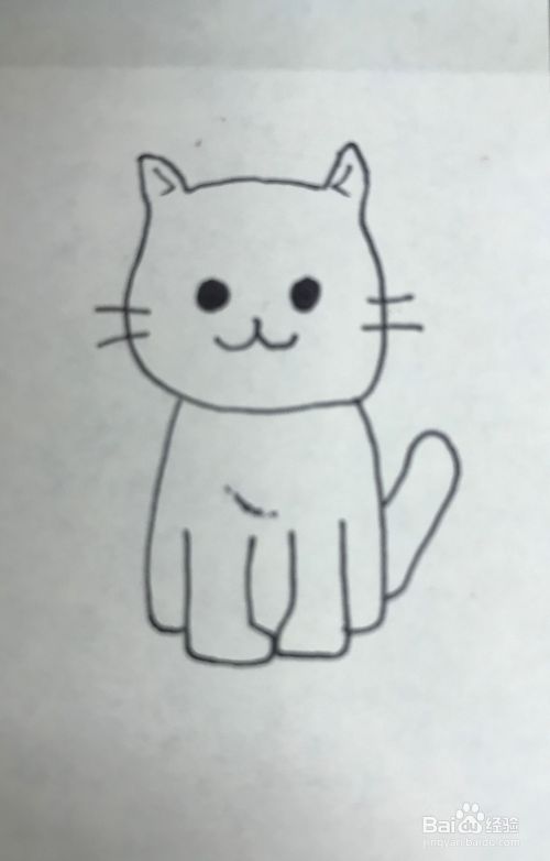 如何绘制一只卡通猫？