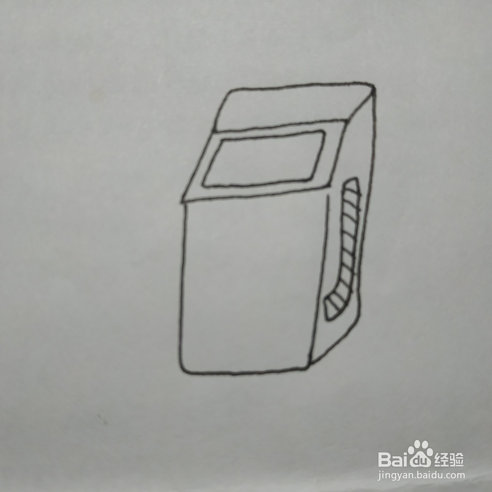 洗衣机的简笔画要怎么画