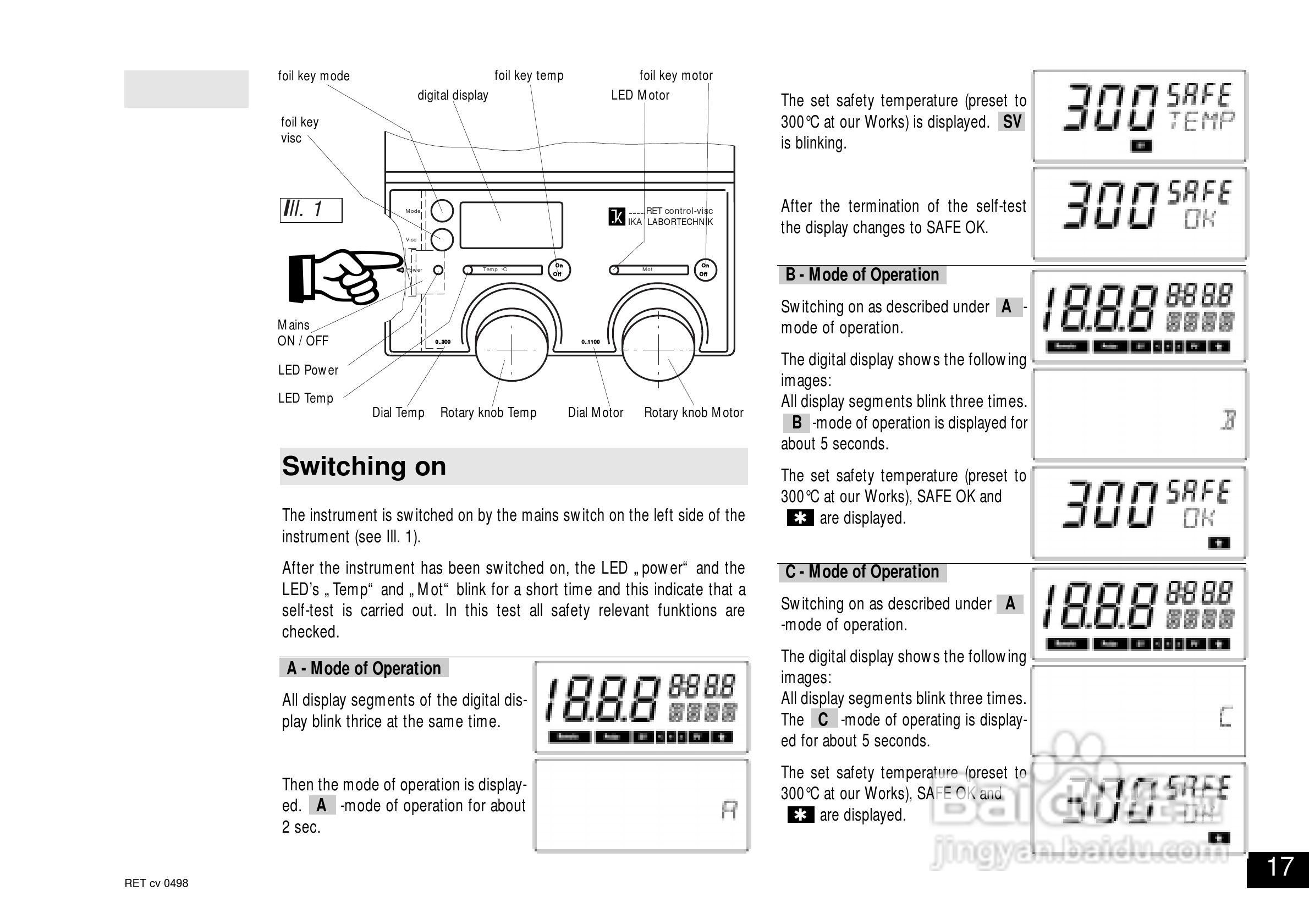 IKA RET控制型安全加热磁力搅拌器使用说明书:[2]