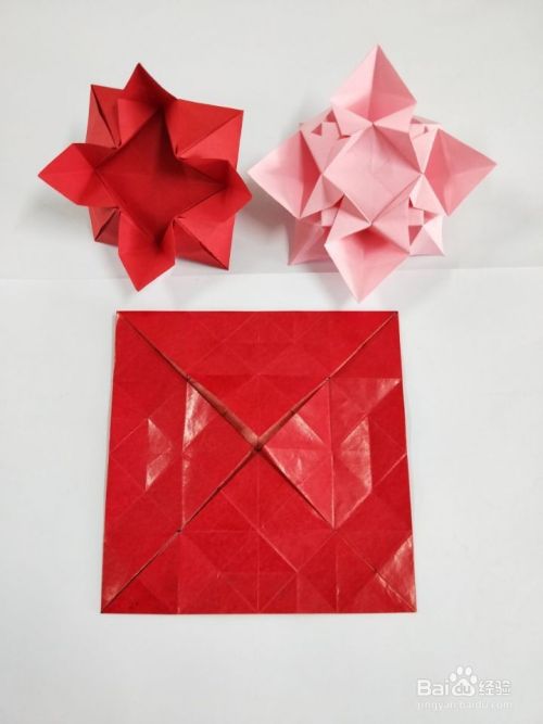折纸 星形纸花 百度经验