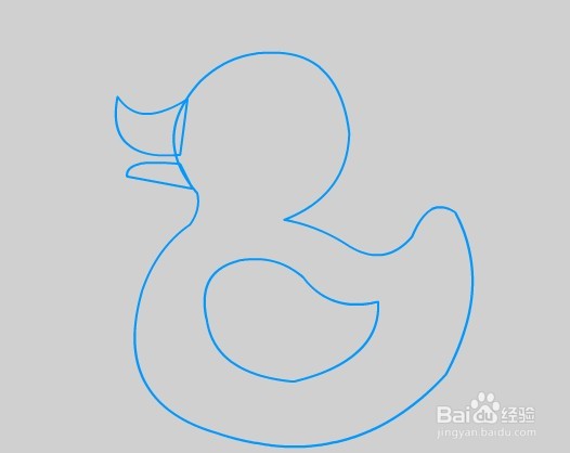 flash如何绘制一只小黄鸭的效果