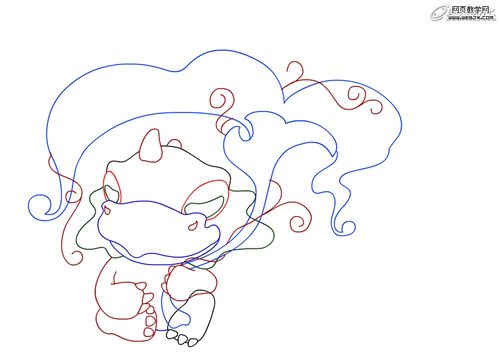 Flash矢量插图教程:绘制《小龙与花》插画