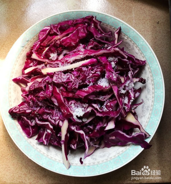 凉拌紫甘蓝的做法