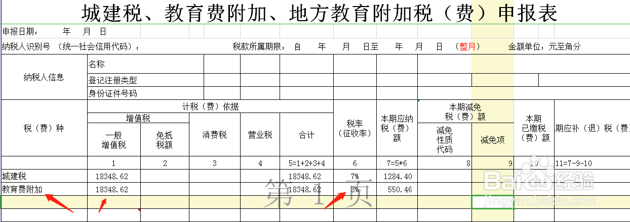 税金及附加怎么算