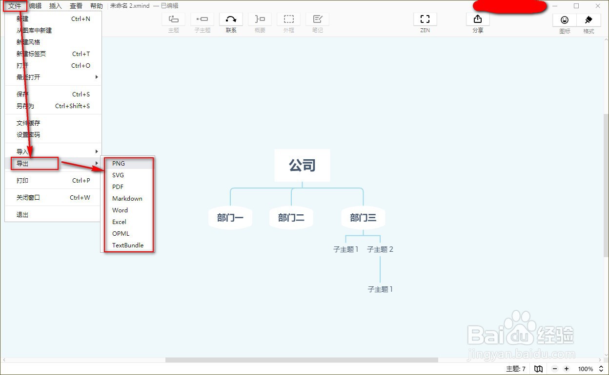 认识XMind中的各类思维导图