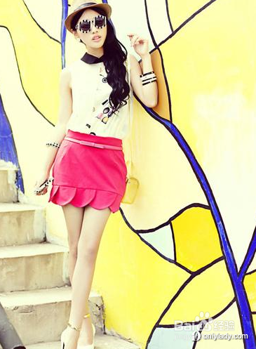 韩国少女甜美穿衣搭配