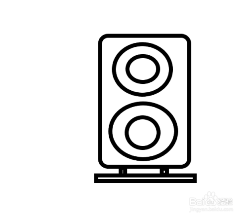 生活工具双音响怎么画?