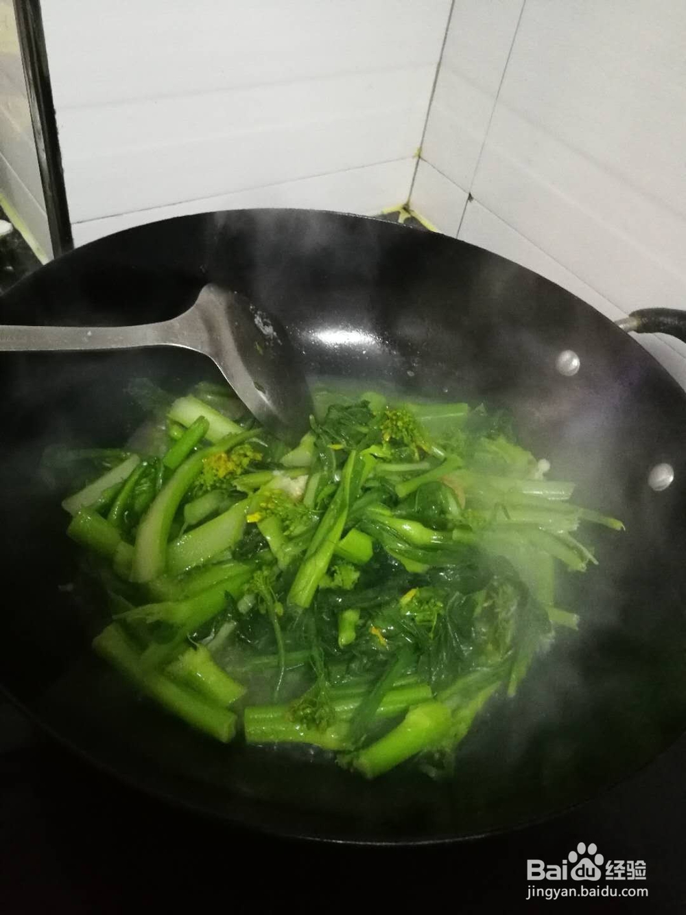 鸡汤煮青菜花