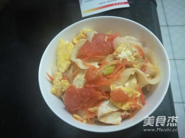 西红柿鸡蛋炒刀削面