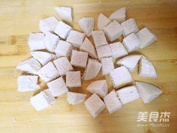 香辣孜然炒馒头粒