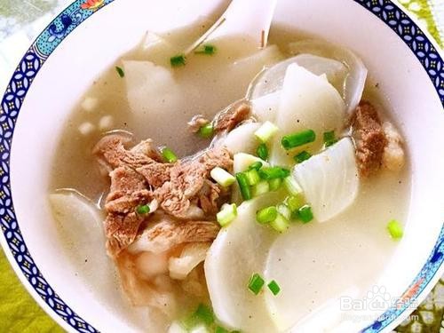 羊肉炖萝卜的功效