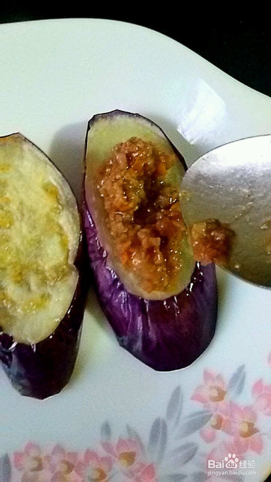 五彩缤纷之酱烧肉末茄子的做法