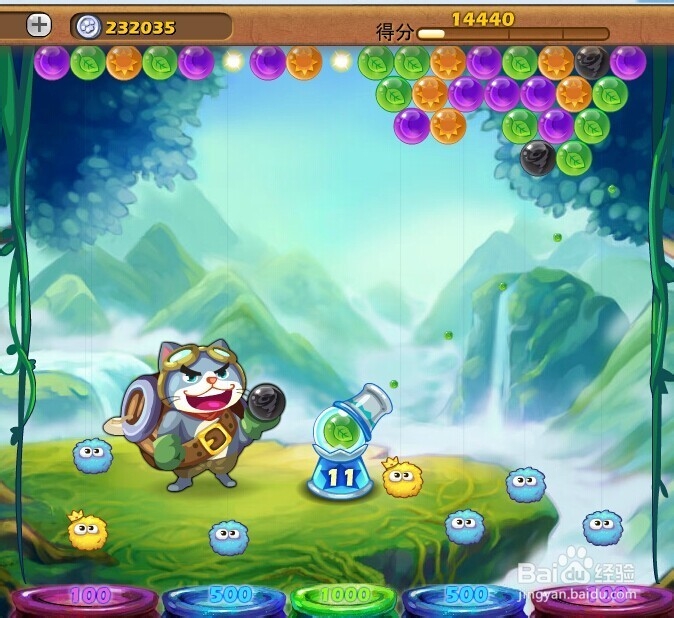 开心泡泡猫攻略第十九关