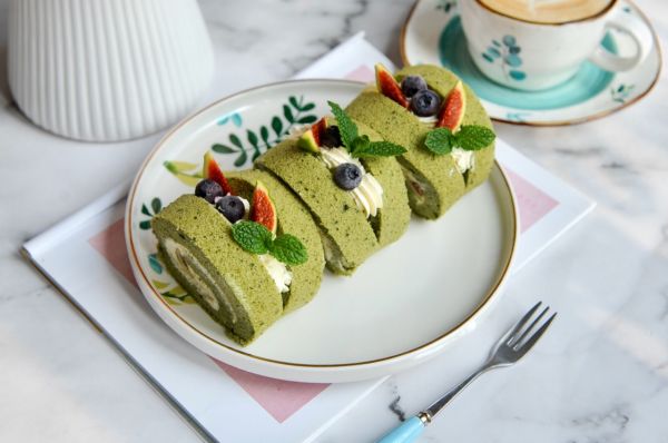 抹茶无花果蛋糕卷