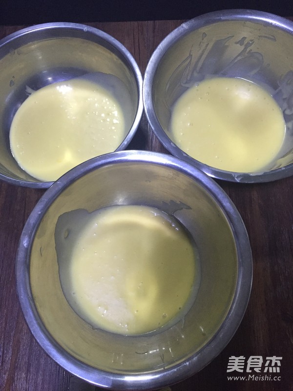 三色玛德琳蛋糕