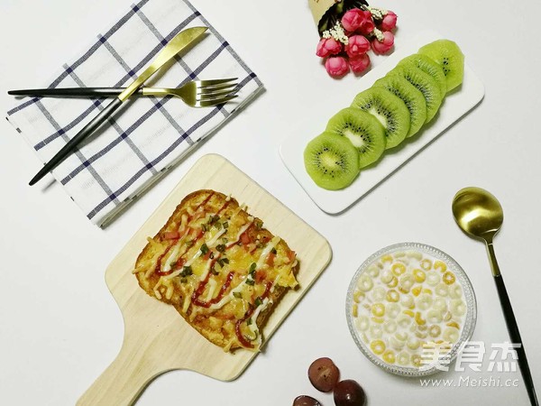 葱香芝士面包片