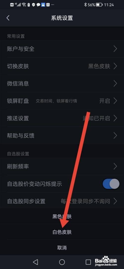 如何使用大智慧APP切换肤色?
