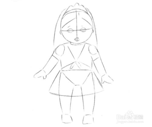 如何绘制娃娃