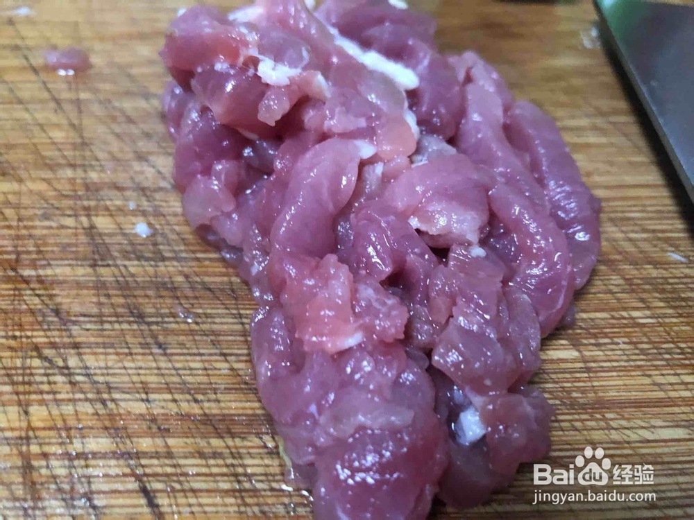 椒香面筋炒肉丝的做法