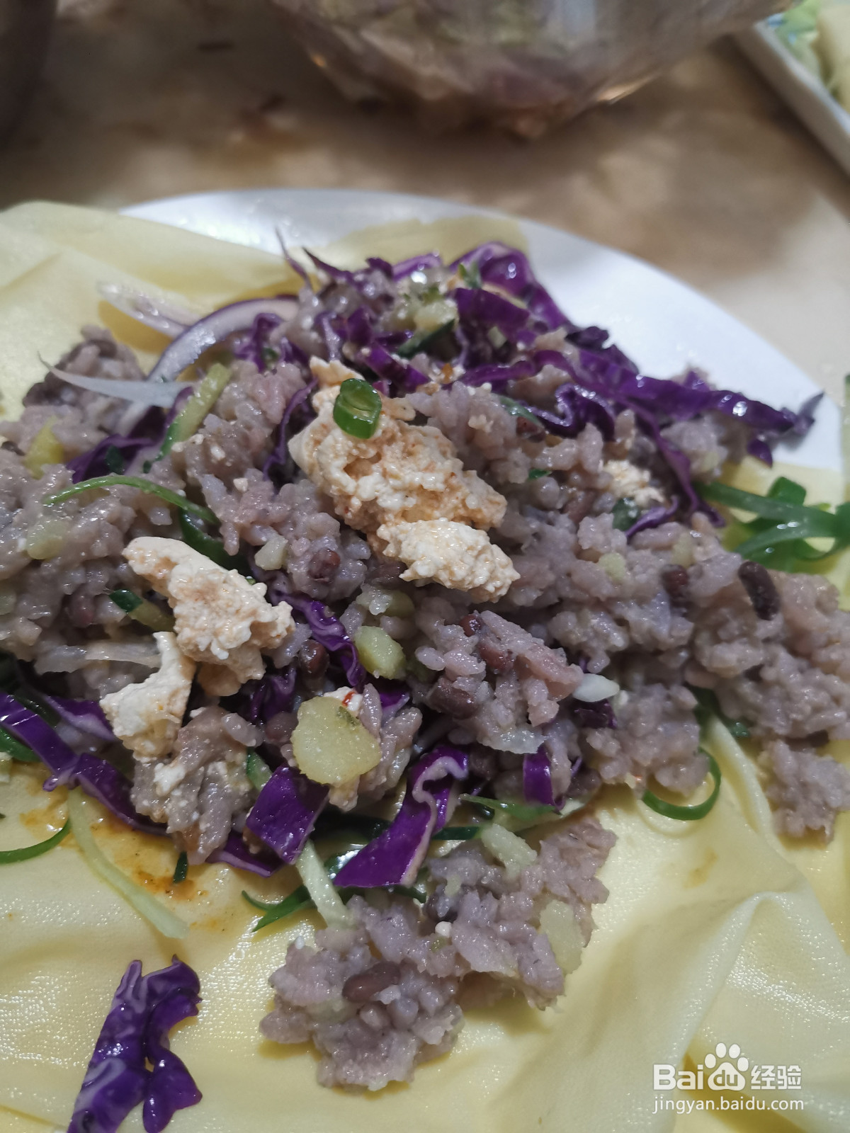 辣酱拌豆腐酱饭卷