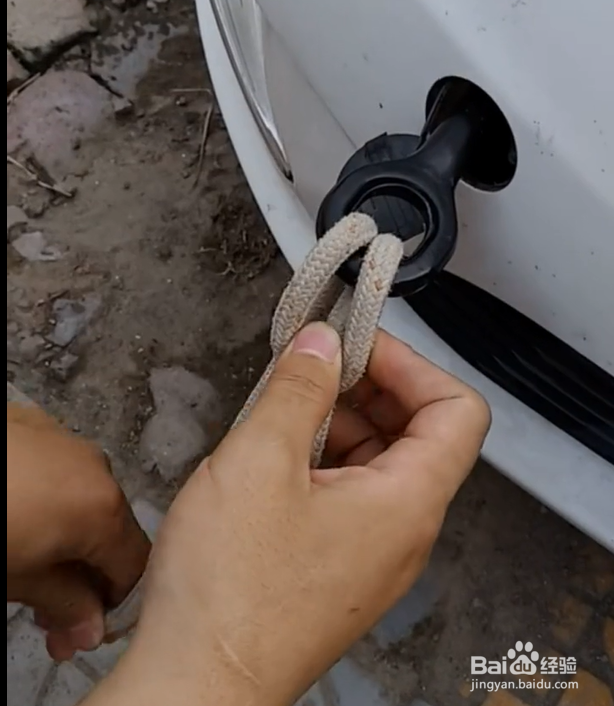 拖车压扣结打结方法