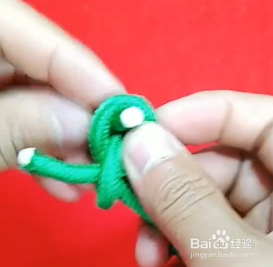 怎样制作十字吊货网结？