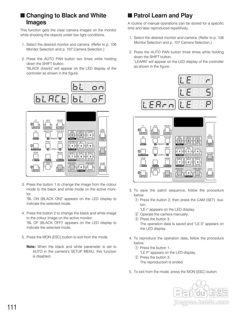 松下WJ-SX150A矩阵切换器使用说明书:[11]