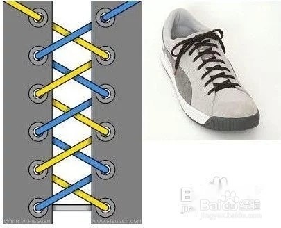 aj3鞋带系法图片