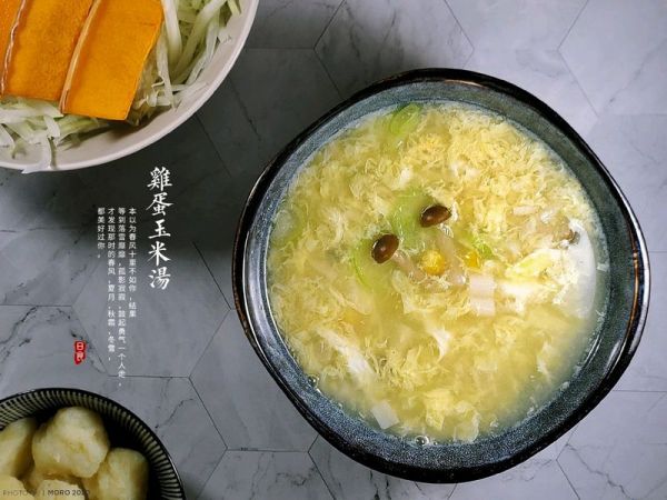 鸡蛋玉米菌菇汤
