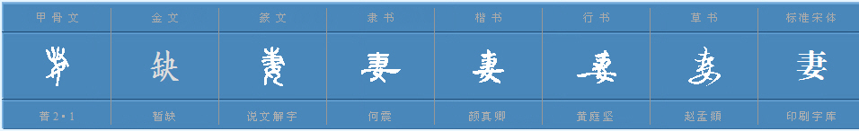 妻子的妻字怎么组词