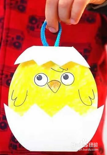 孵化的小鸡卡纸制作 幼儿手工制作小鸡挂件
