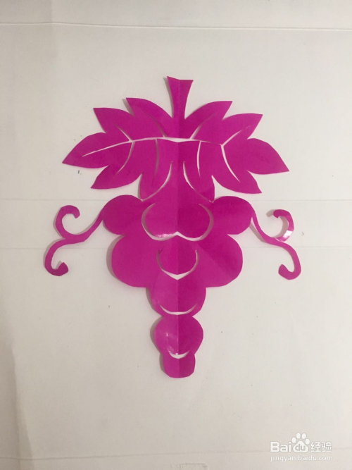 一串漂亮的葡萄 (三) 怎样用彩纸裁剪