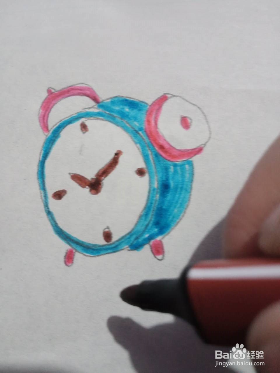 闹钟的简笔画怎么画?