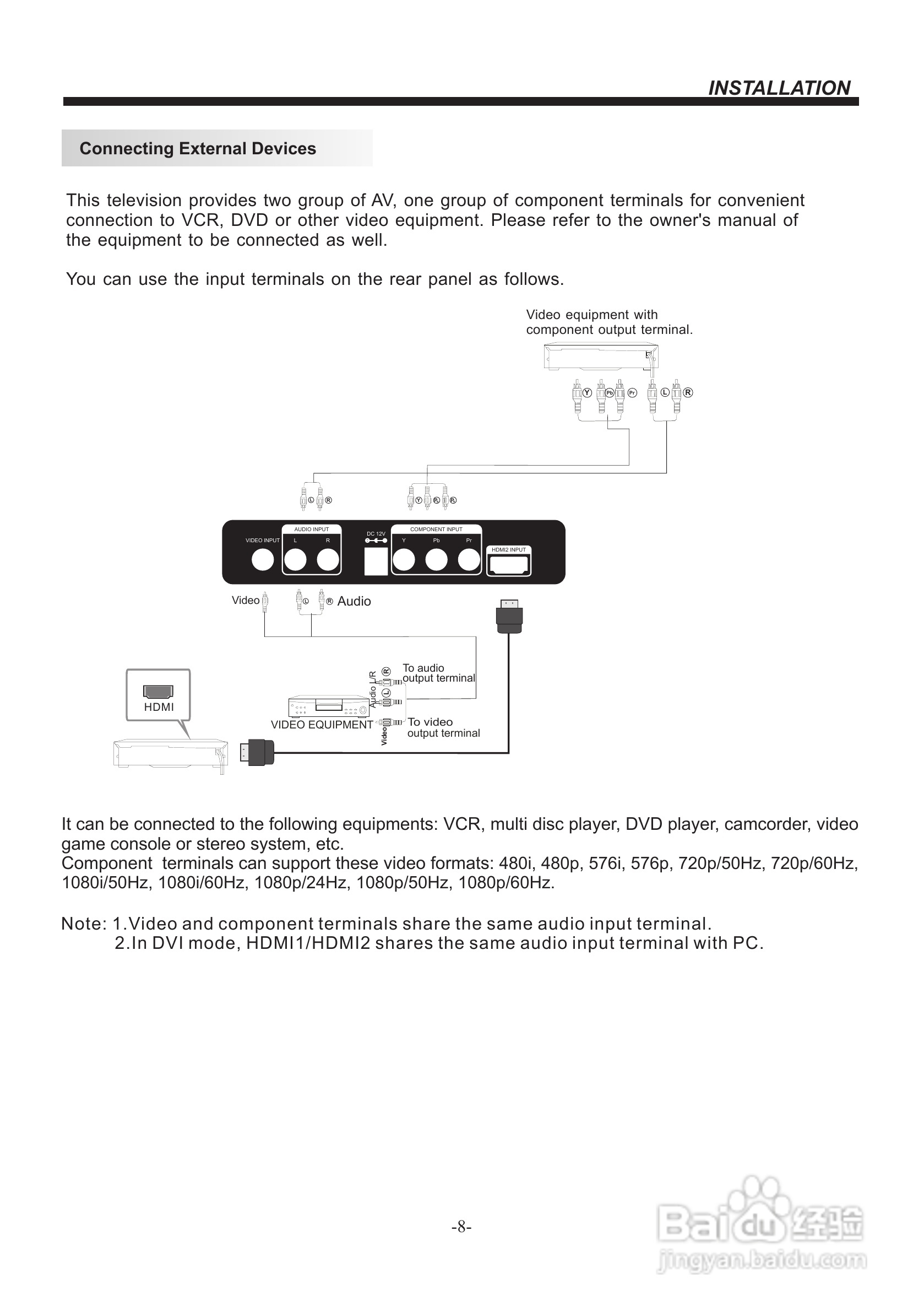 声宝LC-19LE330H型液晶电视机说明书:[3]