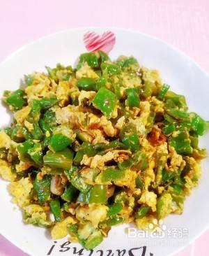 教你青椒炒鸡蛋的做法