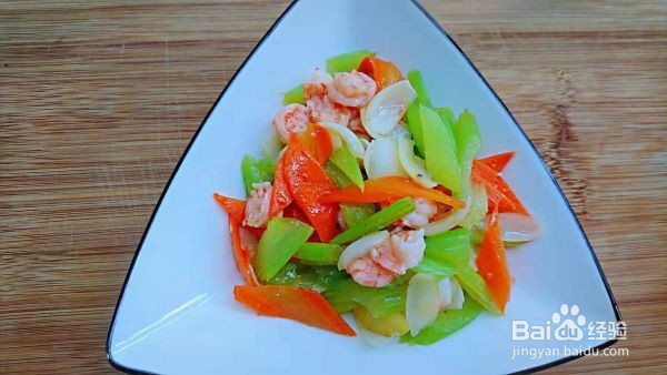 七夕为他（她）下厨房 西芹百合虾仁