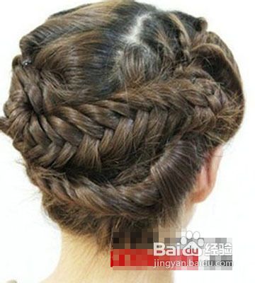 韩式鱼骨辫盘发教程打造精致女人