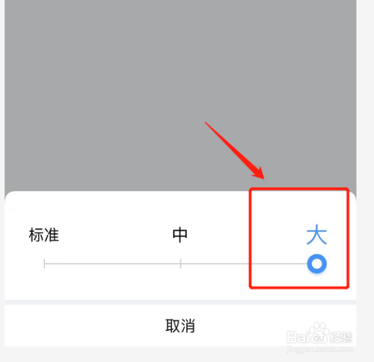 如何在美篇app放大字体