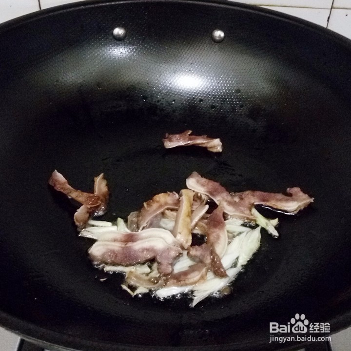 牛杂炒油菜的家常做法