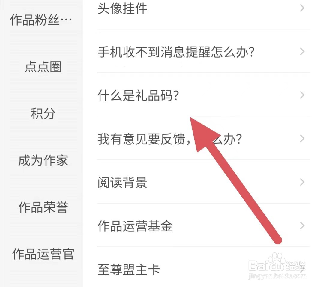 起点阅读什么是礼品码？