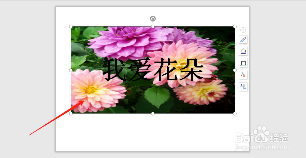 怎么把字体的背景设置成花朵