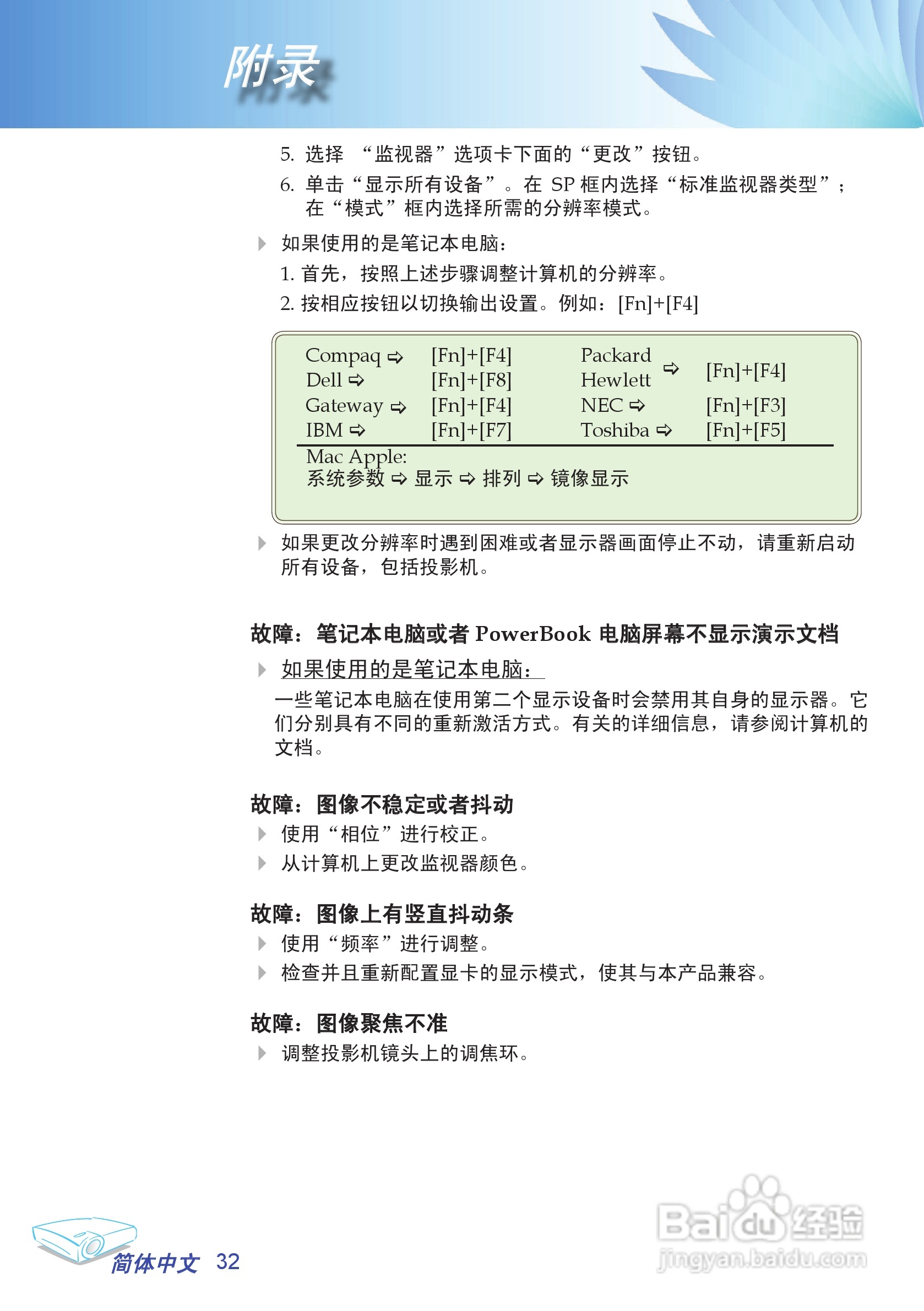 奥图玛投影机EP708型说明书:[4]
