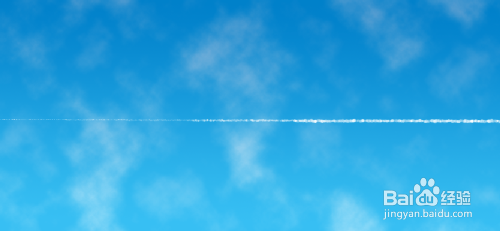 如何使用PS在蓝天下画一个飞机?