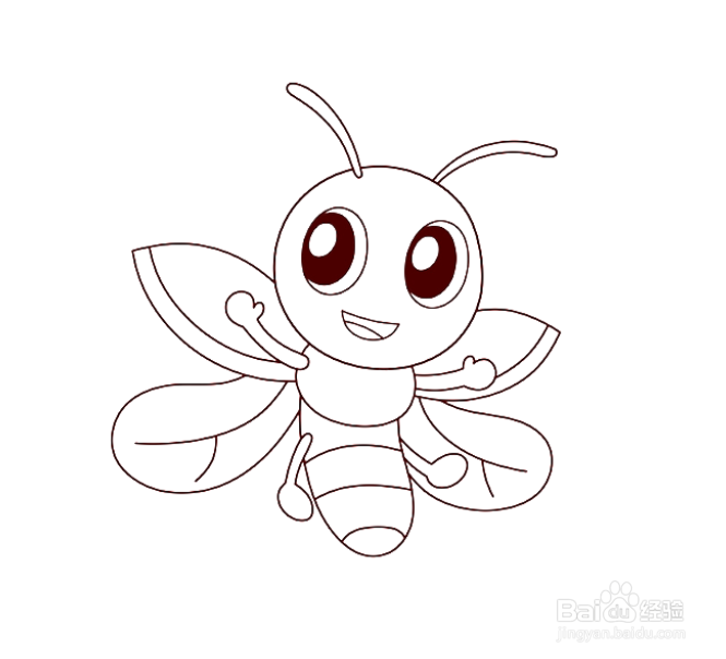 如何画萤火虫的简笔画
