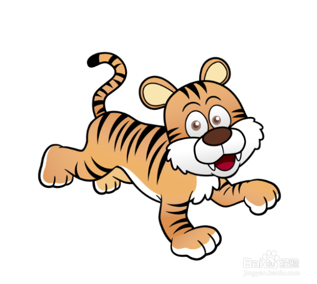 如何画卡通老虎的简笔画？