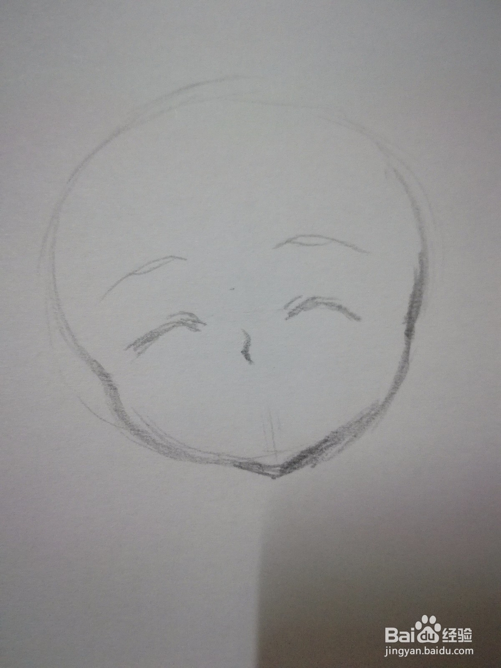 乐呵呵的动漫人物头部怎么画