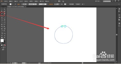 Illustrator中如何将断开的两个锚点连接起来 百度经验