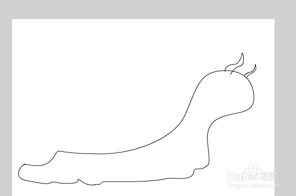 flash铅笔工具绘制卡通蜗牛