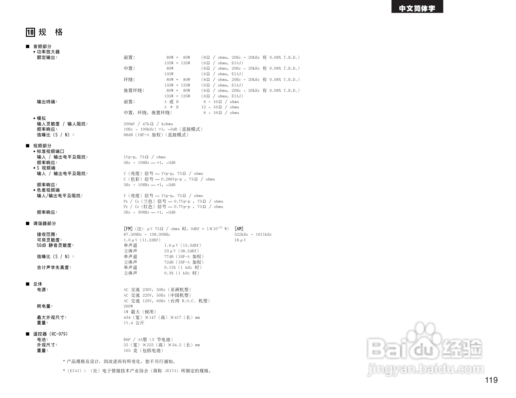DENON AVR-1905 AV收音环绕扩音机操作说明书:[6]