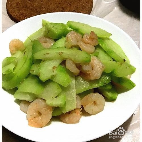 佛手瓜炒鲜虾仁